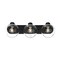 Westinghouse Fixture Wall 60W 3-Light Hyson Universal Mount, Matte Black Clear Glassobe Glass 6127900 - alternate 1